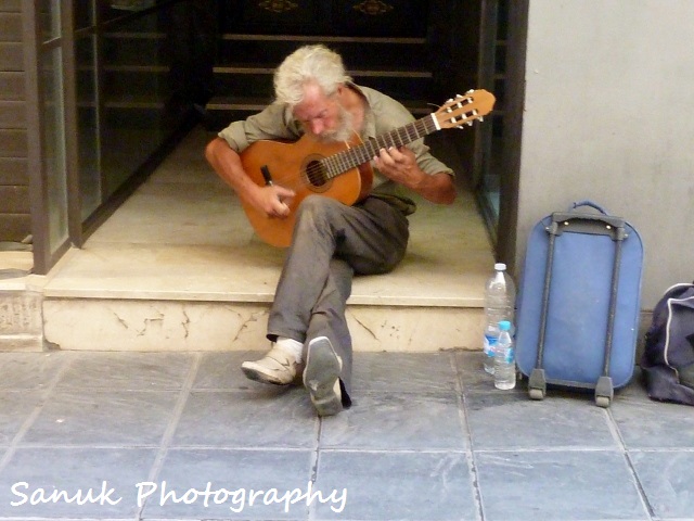 A busker from Granada, southern Spain